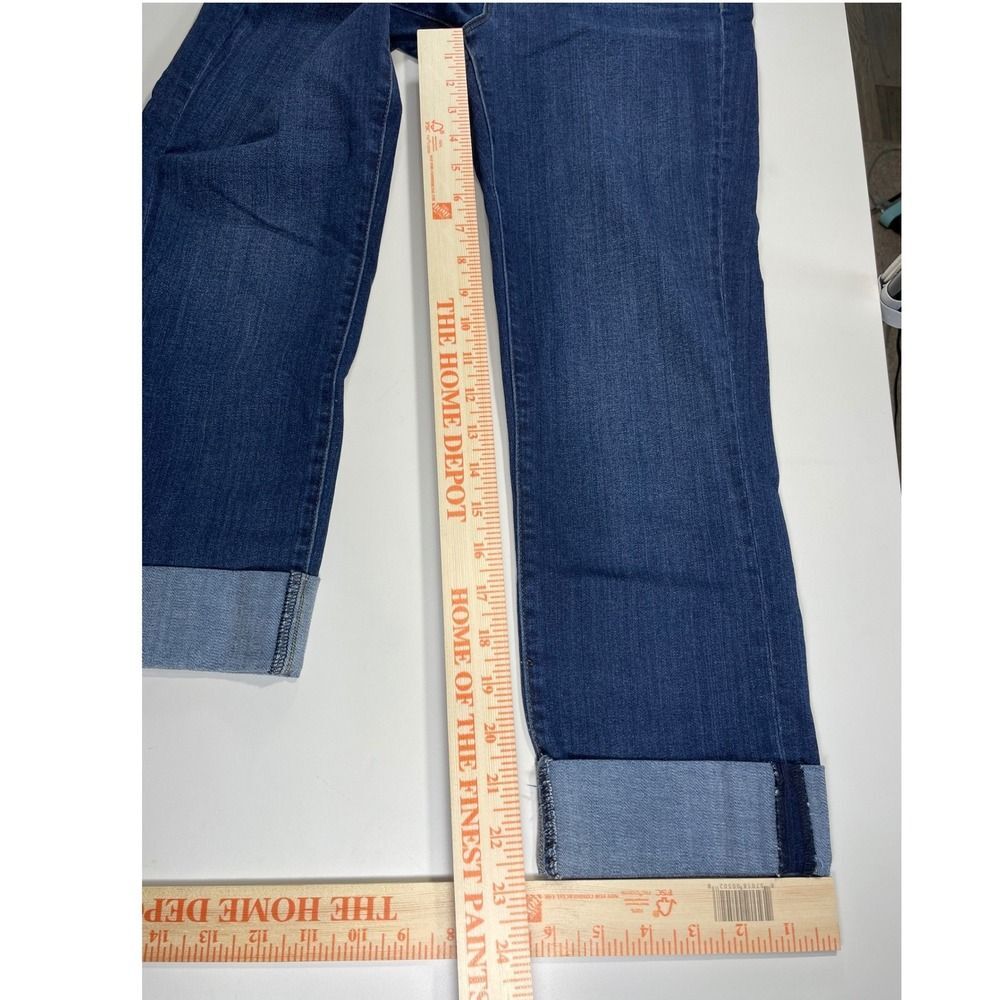 Crop Cuffed Mid Rise Jeans W/8 Liverpool Doheny Dark Blue LN - Picture 11 of 14